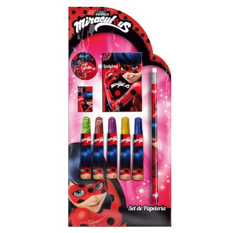 Miraculous Ladybug 9 pcs Stationery Set £3.29
